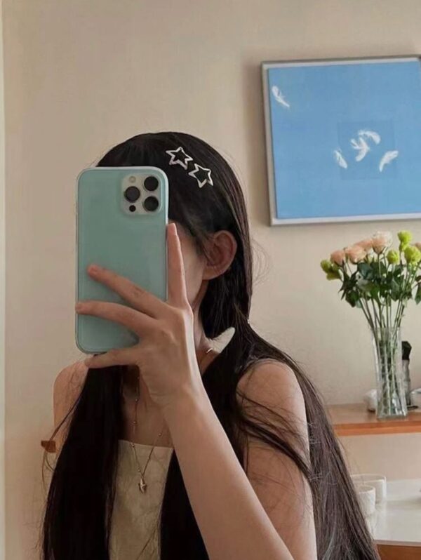 🌟 Silver Star Hair Clips – Leora Edition
