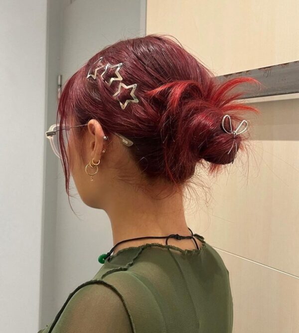 🌟 Silver Star Hair Clips – Leora Edition