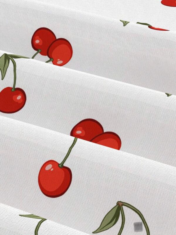 Cherry Printed Lace Panel Camisole 🍒🌸