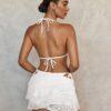 Angel Tide 3-Piece White Bikini Set with Lace Skirt 🤍🌊