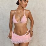 Angel Tide 3-Piece Pink Lace Bikini Set 👼💗🌸