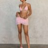 Angel Tide 3-Piece Pink Lace Bikini Set 👼💗🌸