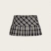 Rebel Ruffle Plaid Micro Mini Skirt 🎀🖤
