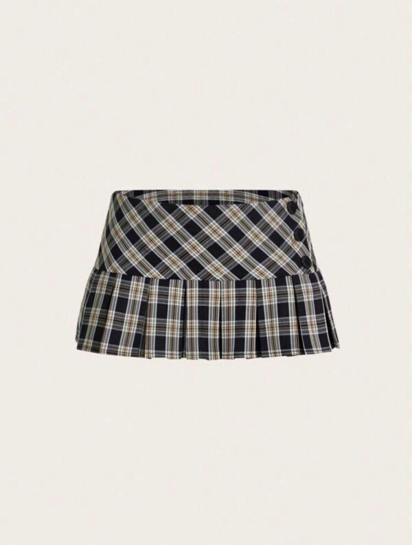 Rebel Ruffle Plaid Micro Mini Skirt 🎀🖤