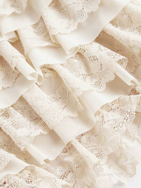 Apricot Balletcore Ruffle Bow Mini Shorts 🩰🍑