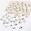 🤍Silver Color Hair Rings – 20 pcs Set