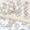 🤍Silver Color Hair Rings – 20 pcs Set