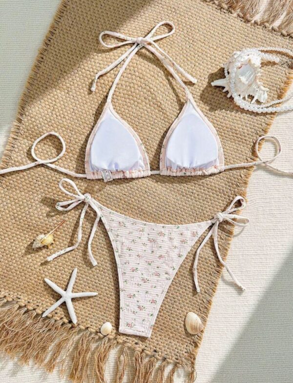 Soft Bloom Adjustable Floral Bikini Set 🌸💕