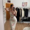 Bloom Flow Floral Bodycon Maxi Dress 🌸🌞