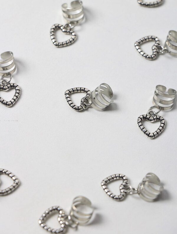 LoveLoop Heart Charm Hair Rings – 10pcs Set 💖✨