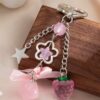 Berry Star Charm Keychain 🍓🌟🎀