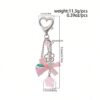 Berry Star Charm Keychain 🍓🌟🎀