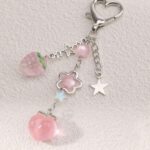 Fruit Charm Mini Keychain 🍑🍓🌟