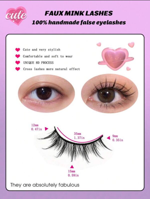 5 Pairs Manga Spiky Lashes – Wispy & Fluffy Anime Look ✨👁️