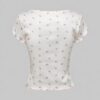 💖🎀 Sweetheart Bow Crop Tee – Pink Fairy Edition 🍓🌷