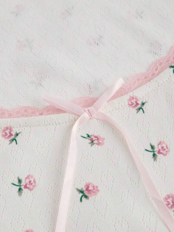 💖🎀 Sweetheart Bow Crop Tee – Pink Fairy Edition 🍓🌷