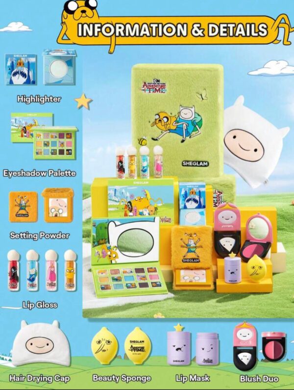 🌈✨ Adventure Time x SHEGLAM Full Makeup Collection 🎨💖
