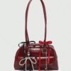 🍒 Cherry Charm Burgundy Shoulder Bag✨
