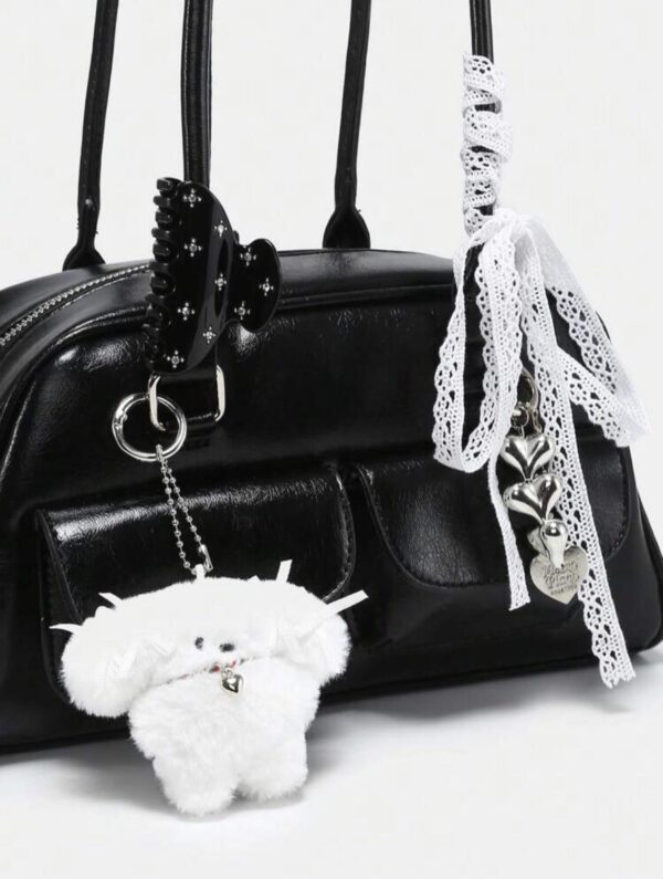 🖤🐶 Dog Charm Shoulder Bag ✨