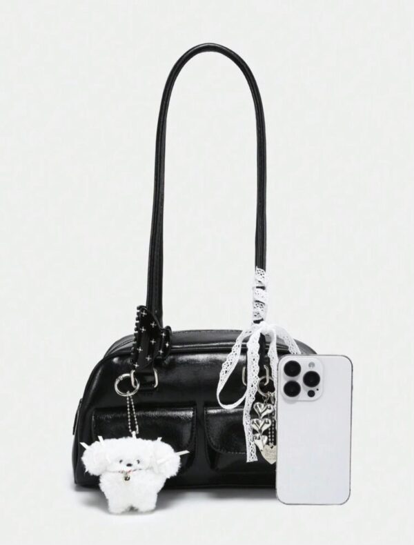 🖤🐶 Dog Charm Shoulder Bag ✨